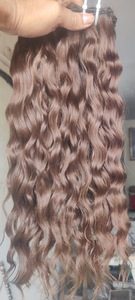 Hairroot India HRI-Balyage Piano Highlighted Brown Blonde Color Double Drawn Remy Cuticle Aligned Machine Double Weft 100g - Product Image 3