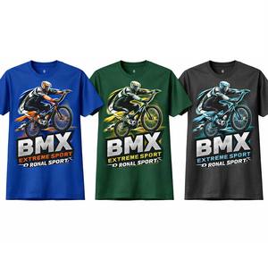 Chemises de cyclisme BMX personnalisées les plus vendues, cousues à la machine, manches longues, coupe-vent, polyester/coton, pour sports de plein air en été - Product Image 1