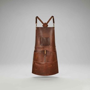 Tablier en cuir robuste pour usage extérieur, camping, fendage de bois de chauffage, protection professionnelle de qualité supérieure, LPN-0248 - Product Image 1