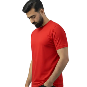 Camiseta de Cuello Redondo para Hombre, Manga Corta, Corte Regular, Lisa, Informal, Básica, Ropa Urbana, Venta al por Mayor, Personalizada, Moda Diaria, Camisetas - Product Image 6