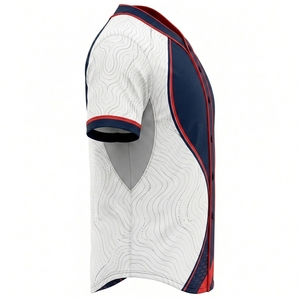 Maillot de baseball personnalisé pour homme, logo imprimé sur le devant, nom et numéro de l'équipe, 100% coton, séchage rapide, chemise de sport, cadeau pour les fans - Product Image 4