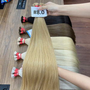 ชุดสีผม 2026 ผมเวียดนามแท้แบบตรง สีน้ำตาลหรูหราและสีบลอนด์ 613  จัดเรียงเกล็ดผมอย่างดี  แบบดับเบิ้ลดรอน  หนาแน่นพิเศษ ปลายผมหนา - Product Image 6