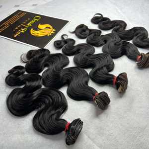 CDYHAIRVN Bundles de cheveux humains Body Wave de luxe 100% Extensions vietnamiennes brutes Noir naturel pour Machine Double trame - Product Image 3