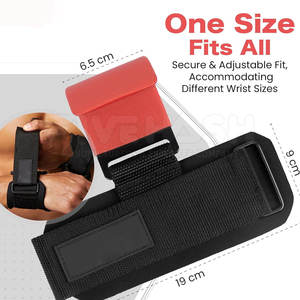 Ganchos de Entrenamiento para Gimnasio, Ganchos para Levantamiento de Pesas, Correas de Soporte para Muñecas, Gancho Negro para Levantamiento de Pesas - Product Image 3