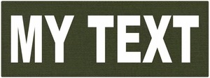 Parche de tela tejida con camuflaje K9, diseño rectangular bordado para coser - Product Image 6