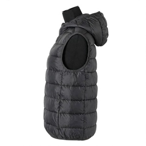 Gilet matelassé sans manches à capuche le plus vendu pour l'hiver, léger, chaud, alternative au duvet, veste sans manches entièrement zippée, vêtement d'extérieur - Product Image 2