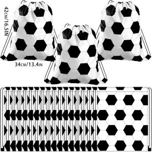 Bolsa con cordón para balón de fútbol personalizada, ligera, para entrenamiento de fútbol y almacenamiento de equipo de equipos juveniles, mochila deportiva - Product Image 3