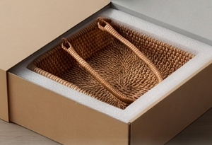Porte-serviettes élégant et stylé en rotin pour une mise en scène contemporaine de la table, idéal pour la salle à manger, la cuisine et la maison. - Product Image 6
