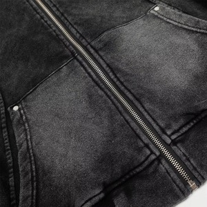 Nouvelle Arrivée : Sweat à Capuche Zippé pour Homme, Style Unique, Respirant, Délavé à l'Acide, Épais, Grammage Élevé (GSM), Coupe Oversize, Hiver, Vintage - Product Image 3