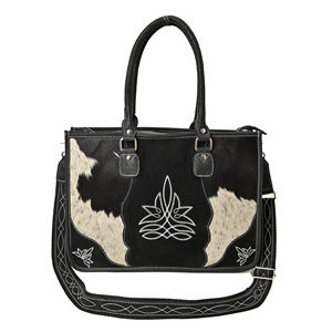 Vintage Western Floral <b>Tooled</b> <b>Leather</b> Handbag Women's Genuine <b>Leather</b> Tote Purse with Adjustable Crossbody Strap - Product Image 1