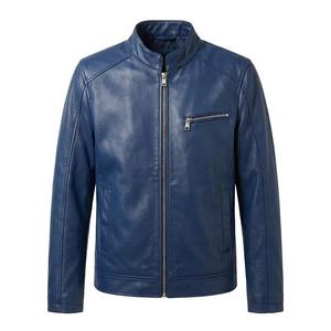 เสื้อแจ็คเก็ตหนังบุผ้ากำมะหยี่สำหรับผู้ชาย แต่งขอบด้วยขนฟ็อกซ์ที่ระบายอากาศได้ดี เสื้อแจ็คเก็ตหนังบุผ้ากำมะหยี่ลำลองสำหรับผู้ชาย - Product Image 6