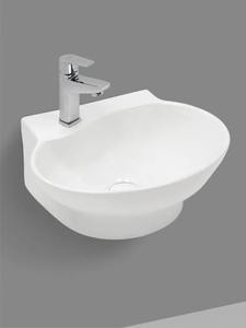 Oval Counter MountedCeramic Lavatory Basin Elegant Porcelain Above Counter Bathroom <b>Sink</b> Luxury Hand PongoWash Vessel Bowl basin - Product Image 6