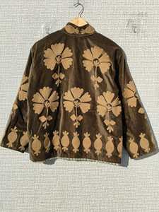 Handmade Suzani Embroidered Cotton Quilted Jacket Vintage Bohemian <b>Winter</b> Outerwear - Product Image 2