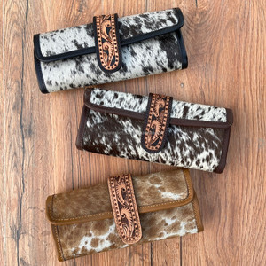 Custom Luxury Hand <b>Tooled</b> Leather Jewelry Organizer Storage Pouch Necklace Ring Earring Jewelry Roll Cowhide Jewelry Travel Case - Product Image 4