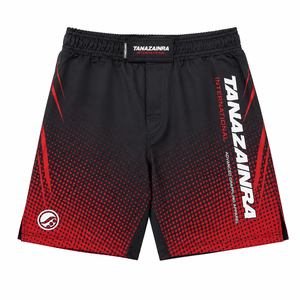 Wholesale Boxing No Gi MMA Compression <b>Shorts</b> <b>Grappling</b> Spats Front Logo 100% Polyester Durable - Product Image 1