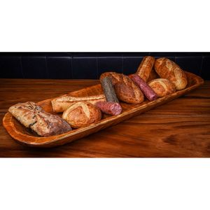 Plateau de service pour collations en bois naturel, non toxique, facile à nettoyer, compatible lave-vaisselle - Product Image 2