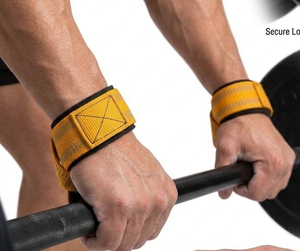 Sangles de soutien pour poignet en forme de 8, fermeture réglable à boucle auto-agrippante, unisexe, pour musculation, entraînement de force, antidérapantes - Product Image 2