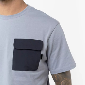 Ensemble deux pièces décontracté vintage d'été pour hommes : T-shirt à manches courtes et short en polyester/coton écologique – Vêtements en gros 2026 - Product Image 6