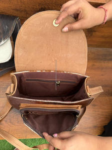 Piel de vaca Venta caliente Bolso de cuero genuino Bolso de cuero de estilo occidental Bolsos de nuevo diseño para uso de mujeres - Product Image 6