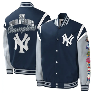 ออกแบบแจ็คเก็ต Letterman ของคุณเอง คุณภาพเยี่ยม แจ็คเก็ต Letterman แขนยาวสำหรับผู้ชาย - Product Image 6