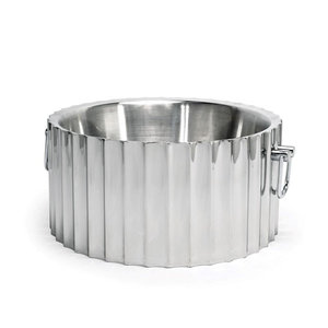 Hammered <b>Gold</b> Metal Round Beverage Tub Large Wine Champagne <b>Ice</b> <b>Bucket</b> Chiller for Wedding Party Table Barware - Product Image 6