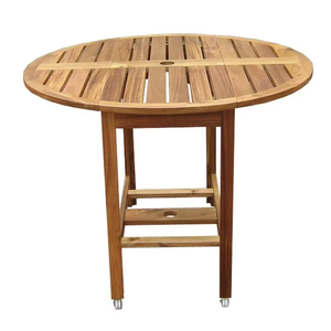 Customize Packaging Natural color Acacia Wood Outdoor <b>Folding</b> <b>Table</b> for Kitchen Dining Hotel Home Bar Garden Villa - Product Image 2