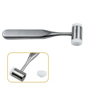 Martillo dental de acero inoxidable con mango autoclavable, herramienta quirúrgica de extracción dental de doble cabeza, instrumento de nailon para dentista - Product Image 3
