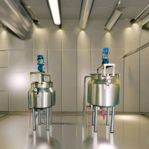 Cuve de mélange en acier inoxydable avec enveloppe, réservoir de chauffage et de mélange de liquides industriels avec agitateur - Product Image 4