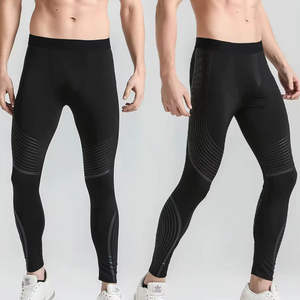 Pantalones Deportivos de Compresión para Hombre, Transpirables, Antibacterianos, Cintura Elástica, Tela de Algodón y Bambú, Estampados, Ropa Deportiva para Correr - Product Image 1