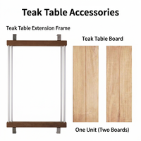 Table pliante d'extérieur en teck pour le glamping, portable, pour le camping, le rangement, le barbecue, le pique-nique, les excursions en voiture, mobilier d'extérieur