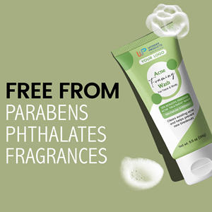 OEM/ODM Peróxido de Benzoilo, Limpiador Facial Espumoso para el Acné, Tratamiento para el Acné, Previene las Erupciones, Precio al por Mayor con Marca Privada - Product Image 4