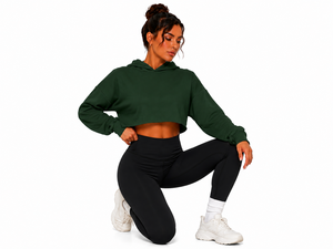 Sudadera corta de moda para mujer, diseñada para uso diario, costuras de primera calidad, tela duradera, estilo moderno y cómodo. - Product Image 6