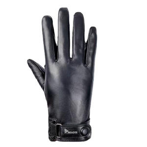 Gants de moto en cuir de vachette, design personnalisé, logo, coupe-vent, pour hommes, gants de conduite en cuir, prix bas - Product Image 3