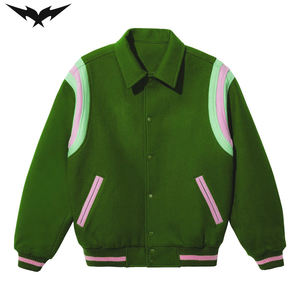 Chaqueta Bomber Unisex con Parches Bordados Personalizados de Alta Calidad, Chaqueta Varsity de Alta Calidad para Hombre y Mujer - Product Image 1