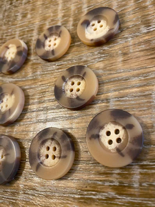 Botón de Cuerno de Búfalo de la Mejor Calidad, Fabricado en India, Ecológico, de Cuerno Natural, Color Negro, Botón en Blanco - Product Image 2