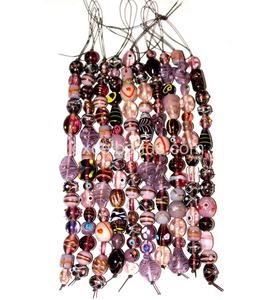 Lampe de travail Perles de verre Multi Style Blue Fancy Beads Mix Strands pour la fabrication de bijoux et la décoration - Product Image 3