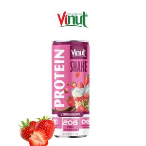 Fabricación de Marca Privada OEM/ODM, Venta al por Mayor de Café Helado VINUT de 330 ml (Alto en Proteínas, Sabor Neutro, Sin Azúcar), Caja de 24 Latas - Product Image 1