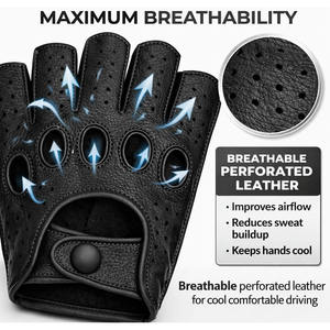 Guantes de Ciclismo de Invierno de Media Mano, Personalizables, de Primera Calidad, Ligeros, Resistentes al Viento, Antideslizantes, con Pantalla Táctil y Correa Ajustable para la Muñeca - Product Image 3