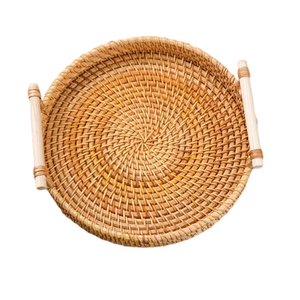Nueva Bandeja de Ratán para Frutas Hecha a Mano con Materiales Naturales y Personalizable - Product Image 1