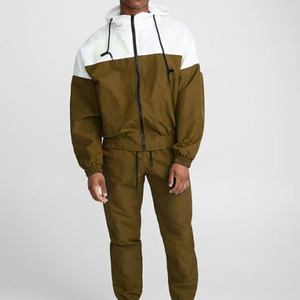 Survêtements de sport personnalisés pour hommes, ensembles de jogging zippés, pantalons d'entraînement pour hommes, coupe-vent en polyester, survêtement en nylon - Product Image 4