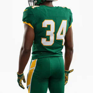 Uniforme de Fútbol Americano Moderno, Impresión por Sublimación, Transpirable, Color Personalizado, Talla Grande, Nombre del Jugador, Servicio OEM ODM - Product Image 1