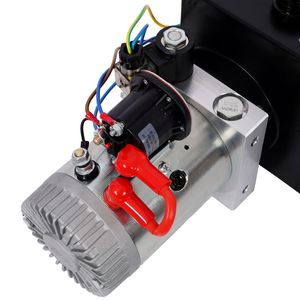Unité hydraulique robuste 12V CC avec réservoir en acier de 8 litres, pompe hydraulique pour remorques de camions commerciaux, pour benne basculante et manutention du bois - Product Image 5