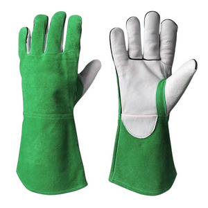 Gants de soudeur industriels robustes pour la lutte contre les incendies, en cuir de vachette pleine fleur renforcé, certifiés CE, résistants à la chaleur, avec manchette de sécurité - Product Image 4