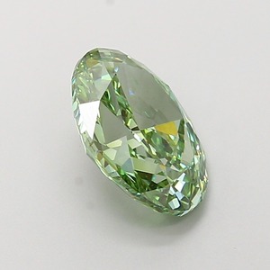 Diamant de laboratoire CVD ovale de 2,71 carats, vert vif fantaisie modifié, clarté VVS2, polissage excellent, pierre précieuse non montée pour bijoux - Product Image 4