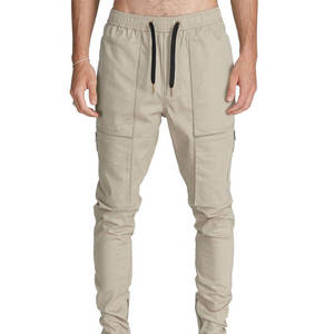 <b>Men's</b> Olive <b>Green</b> Cotton <b>Cargo</b> <b>Pants</b> High Waist Multiple Pockets Workwear Style Breathable Canvas Trousers Autumn Wear - Product Image 4