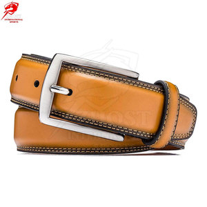 Wholesale Premium Genuine Men Leather <b>Belt</b> Designed With Smooth Leather Finish Adjustable <b>Buckle</b> For Casual Office Use - Product Image 5