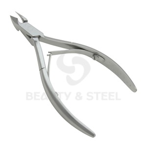 กรรไกรตัดหนังกำพร้าสแตนเลสแบบหนาพิเศษ พร้อมกลไกสปริงสองชั้น สำหรับตัดหนังกำพร้าที่ตายแล้ว เหมาะสำหรับการดูแลเล็บระดับมืออาชีพ - Product Image 1