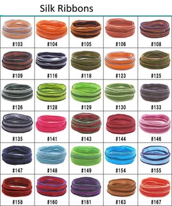Cinta de Seda Pura con Costura Dorada, Diseño Vintage para Envolver Regalos, Hacer Joyería y Manualidades con Bolsas - Tamaño y Color Personalizables - Product Image 4