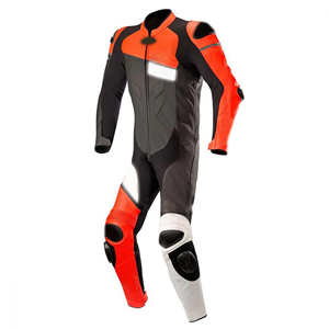 Conjunto de Traje de Carreras de Invierno de Secado Rápido, Impermeable y Elegante para Motociclistas, con Chaqueta y Pantalones de Cuero Genuino de Manga Larga - Product Image 6