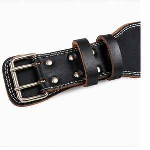 Weightlifting Leather Belt Power Training Synthetic Gym Exercise Lower <b>Back</b> <b>Support</b> by Standard International - Product Image 2